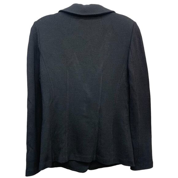 NWT St. John Caviar Black Blazer 2 Button Women's SZ 6 - Picture 6 of 8